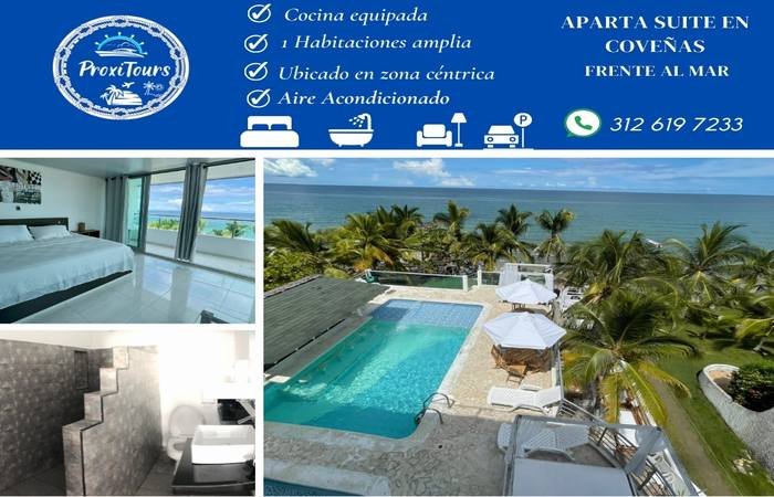 Apartasuite Frente al Mar en Coveñas 🌊 | Piscina, Playa Privada y Bar 🍹