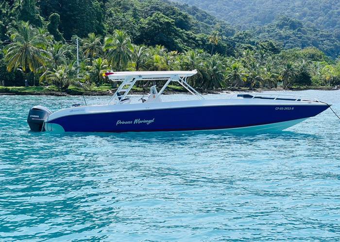 Bote deportivo con capacidad para 20 personas en el Caribe colombiano